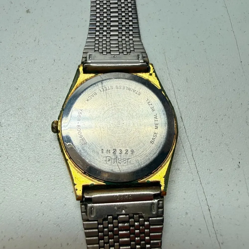 Gold Pulsar Quartz Watch